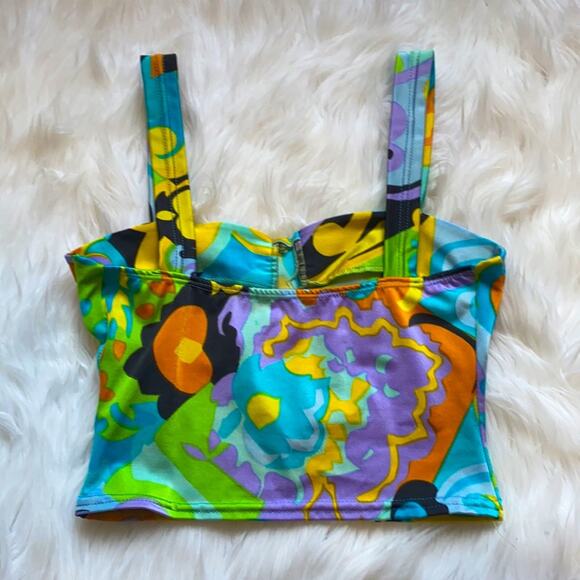 🤍HP👽 Psychedelic Crop Top - Picture 3 of 11